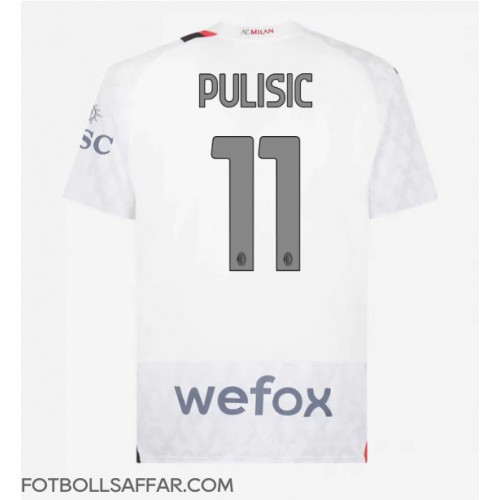 AC Milan Christian Pulisic #11 Bortatröja 2023-24 Kortärmad